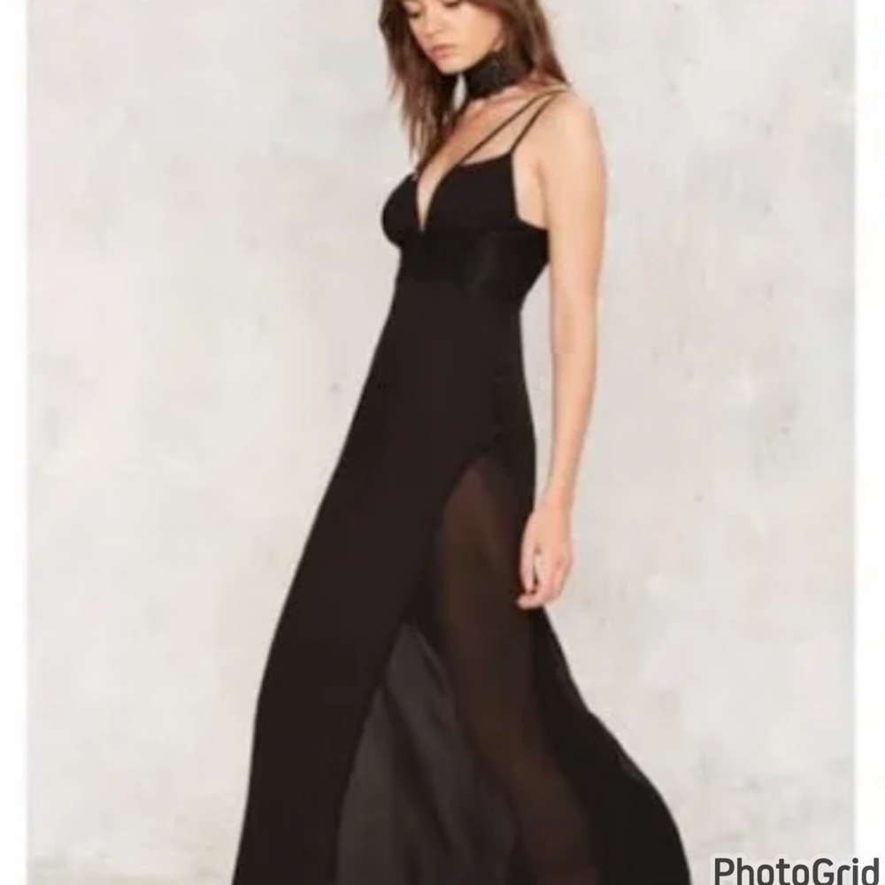Nasty Gal Black Evening Gown - Picture 1 of 14